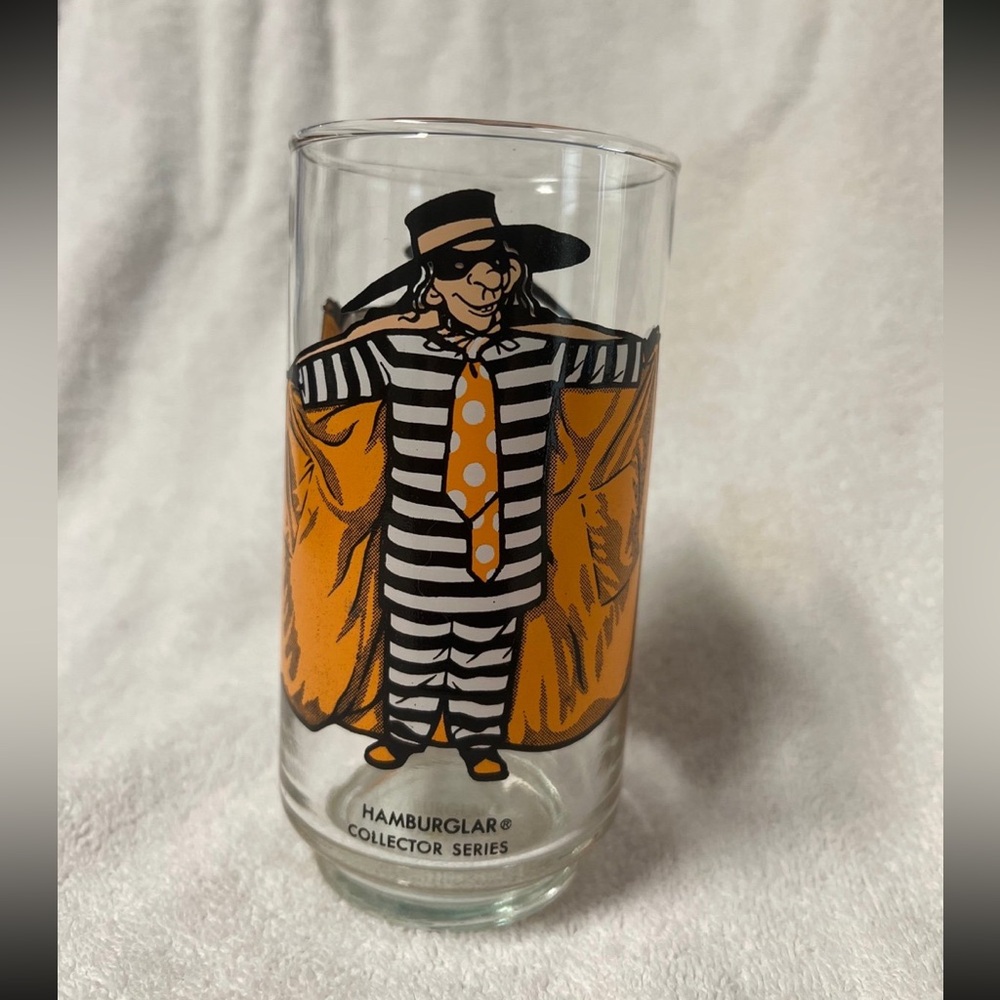 Hamburglar Collector Series Glass - Orange Design